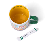 Starbucks Town Ceramic Mug with Sock Stirrer