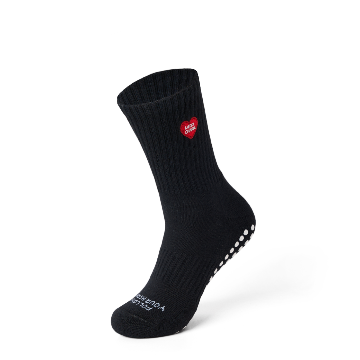 Lucky Heart Grip Sock