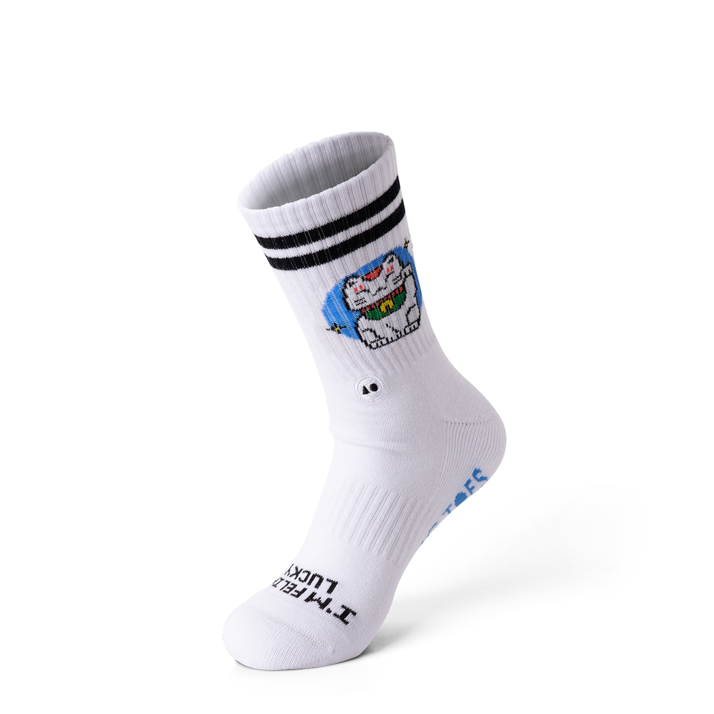Fortune Feline Athletic Sock