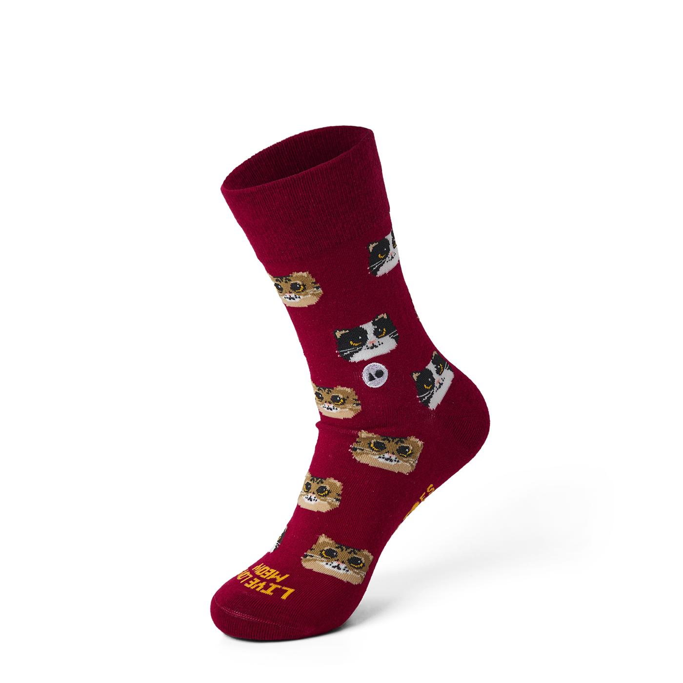 Big-Eyed Kitten Sock