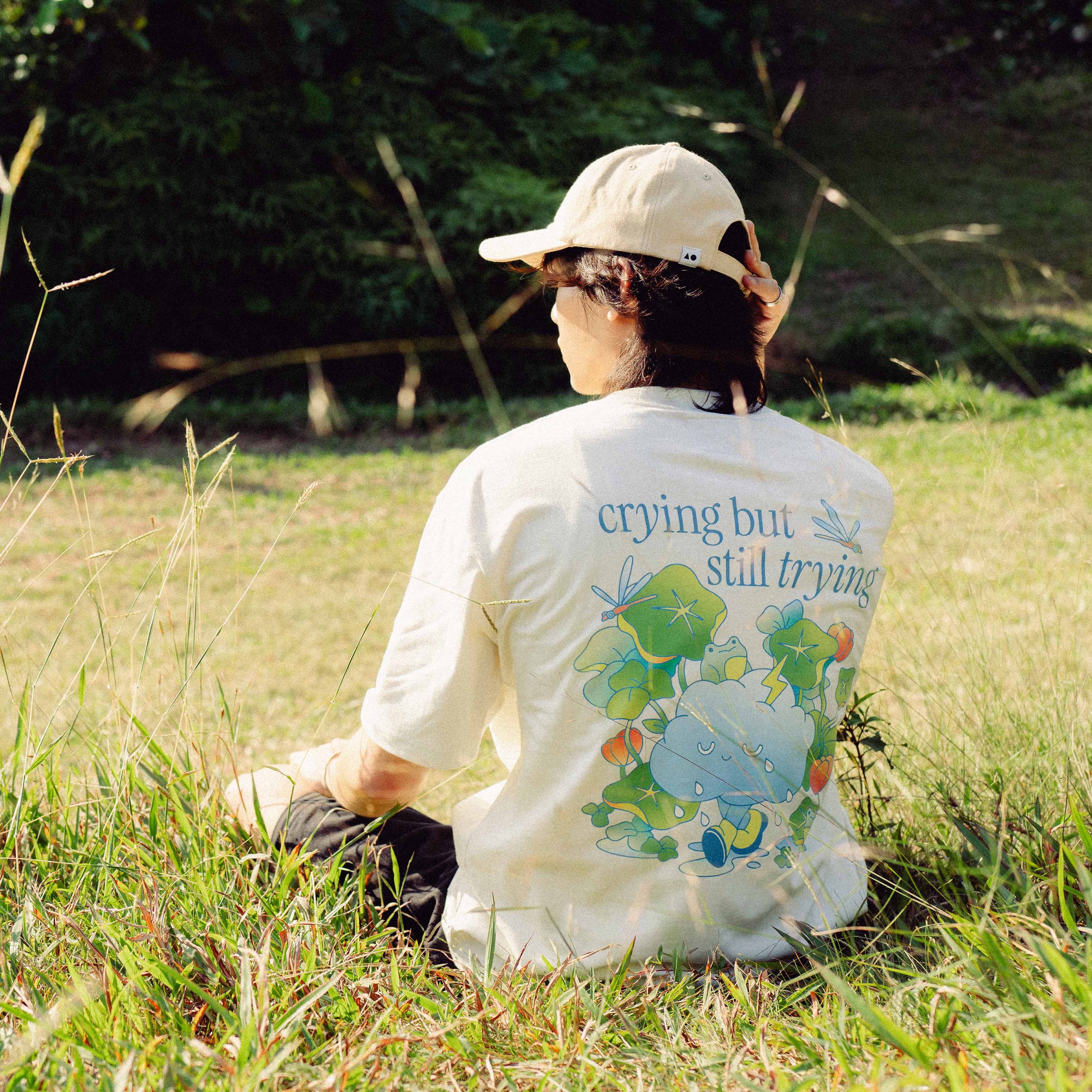 Certified Crybaby Oversized Tee - Cream – Talking Toes