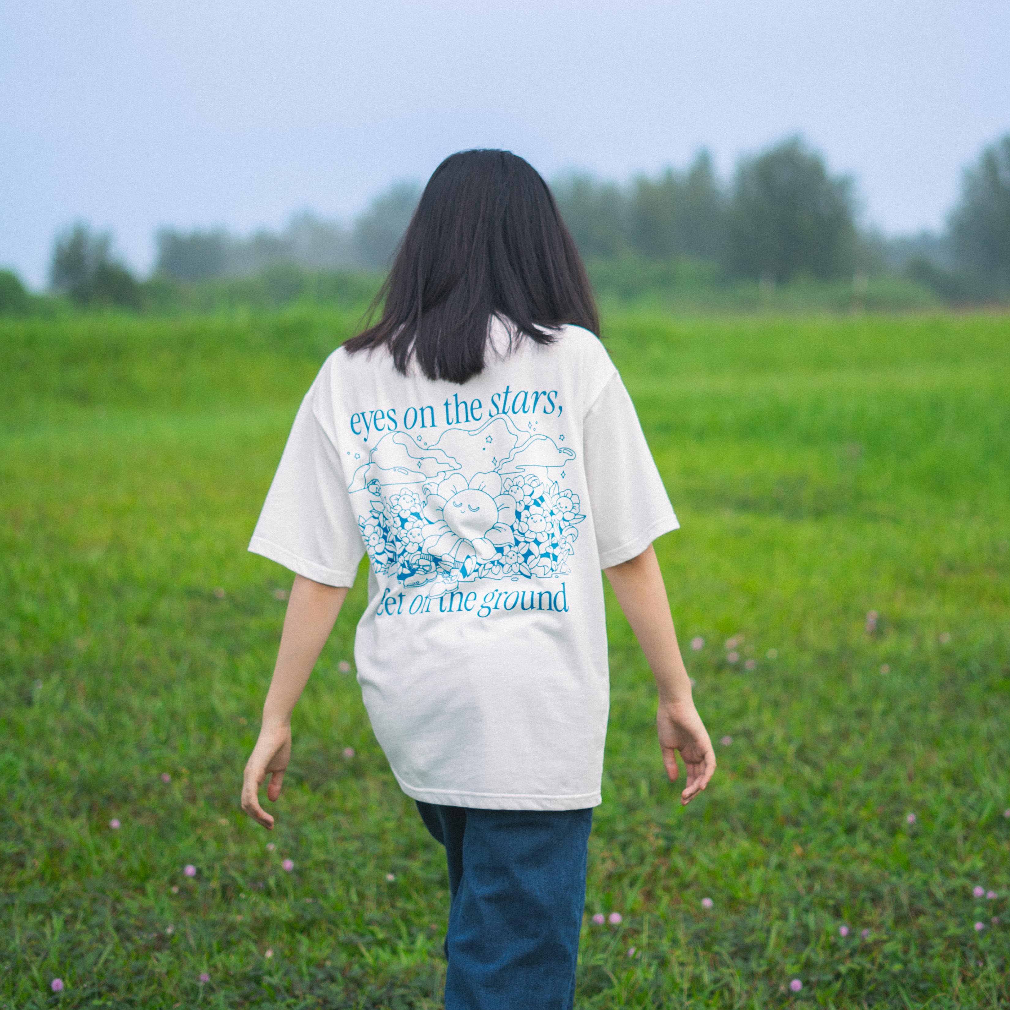 Serial Dreamer Oversized Tee - White – Talking Toes